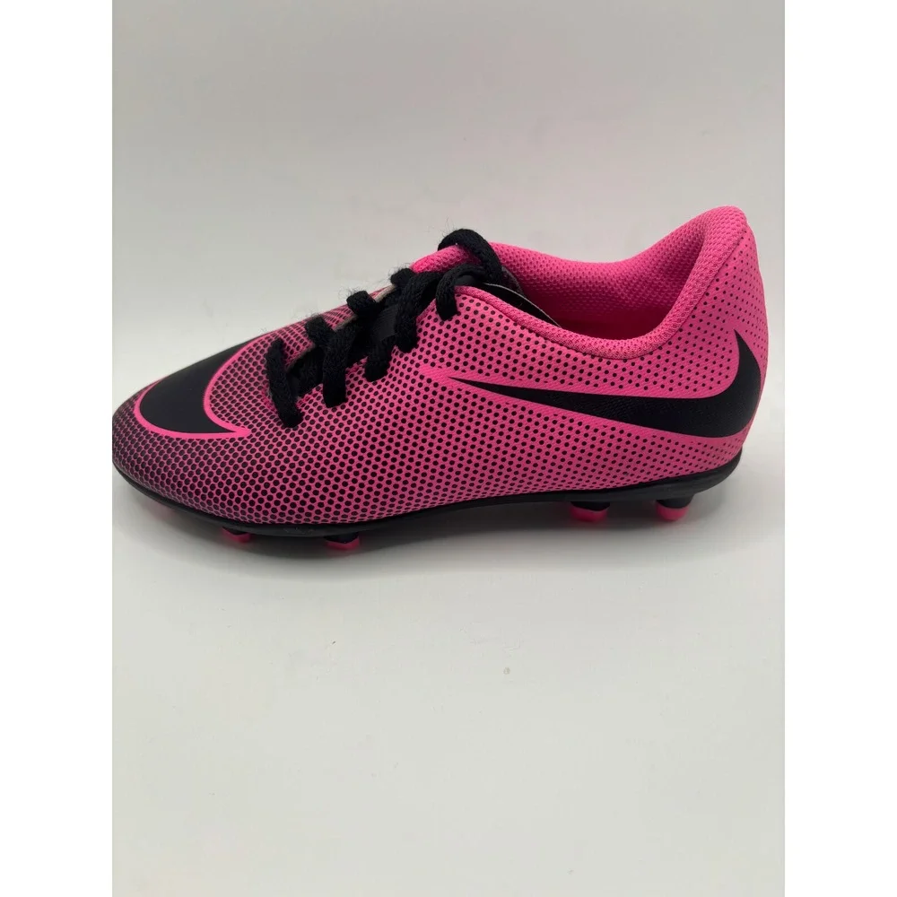 Nike Bravata II FG Soccer Cleats Pink Black 844442-601 Youth Kids Sz 13C